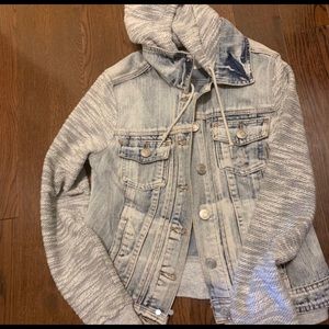 Cute sweater jean jacket